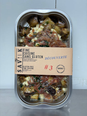 Potato casserole with shredded ham